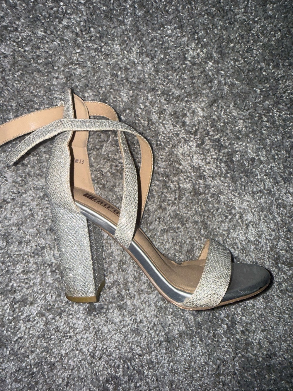 Silver heels